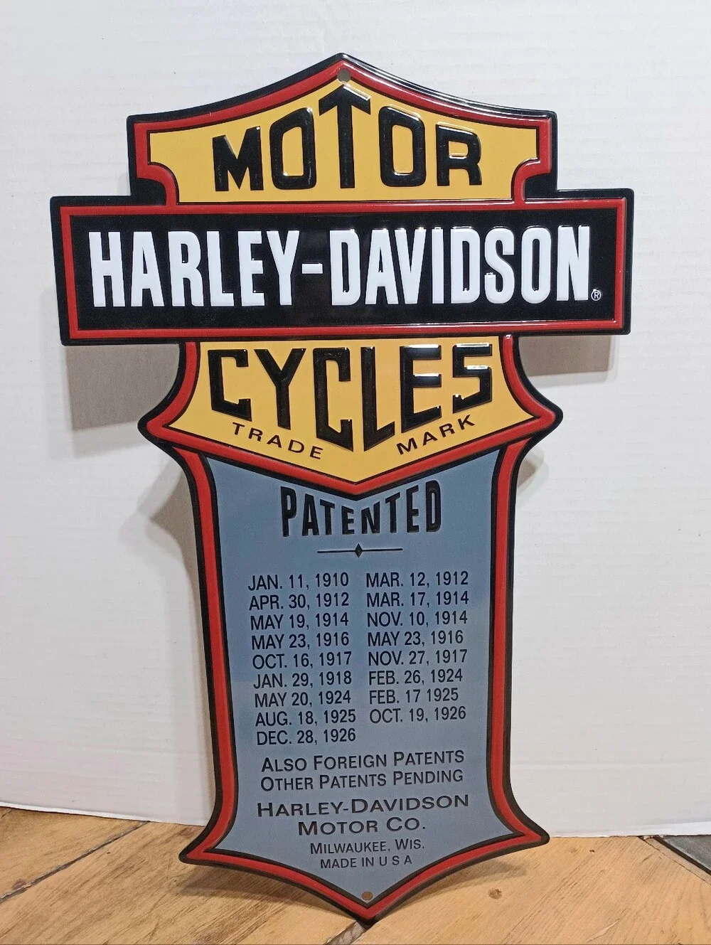 HARLEY-DAVIDSON ANDE ROONEY HD- PATENTED METAL SIGN MAN CAVE/ GARAGE GREAT GIFT